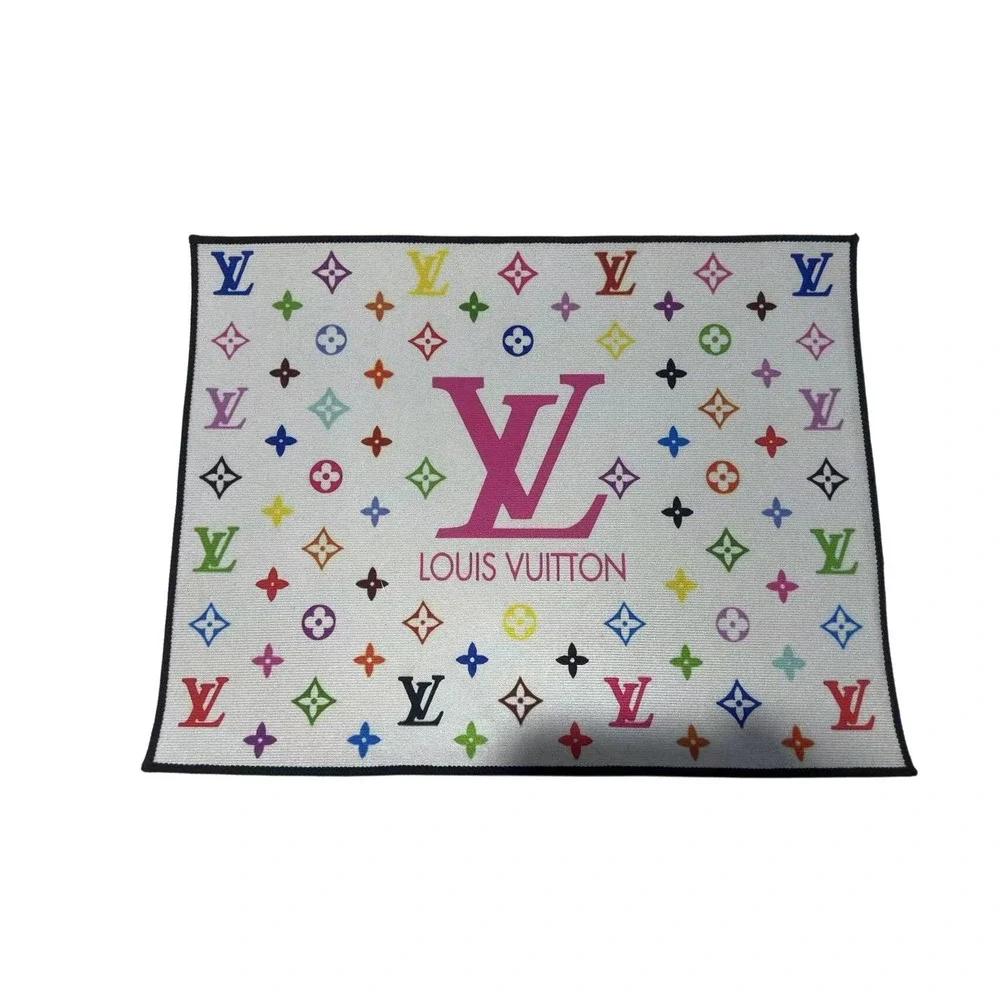 Designer Louie V  Rug Non Slip Back